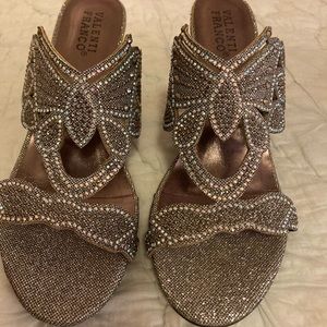 Valenti Franco Butterfly Crystal Heels NIB